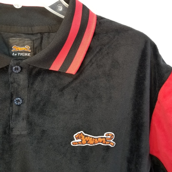 Le Tigre Polo Shirt Large Tigre Logo Black XL - Picture 7 of 16